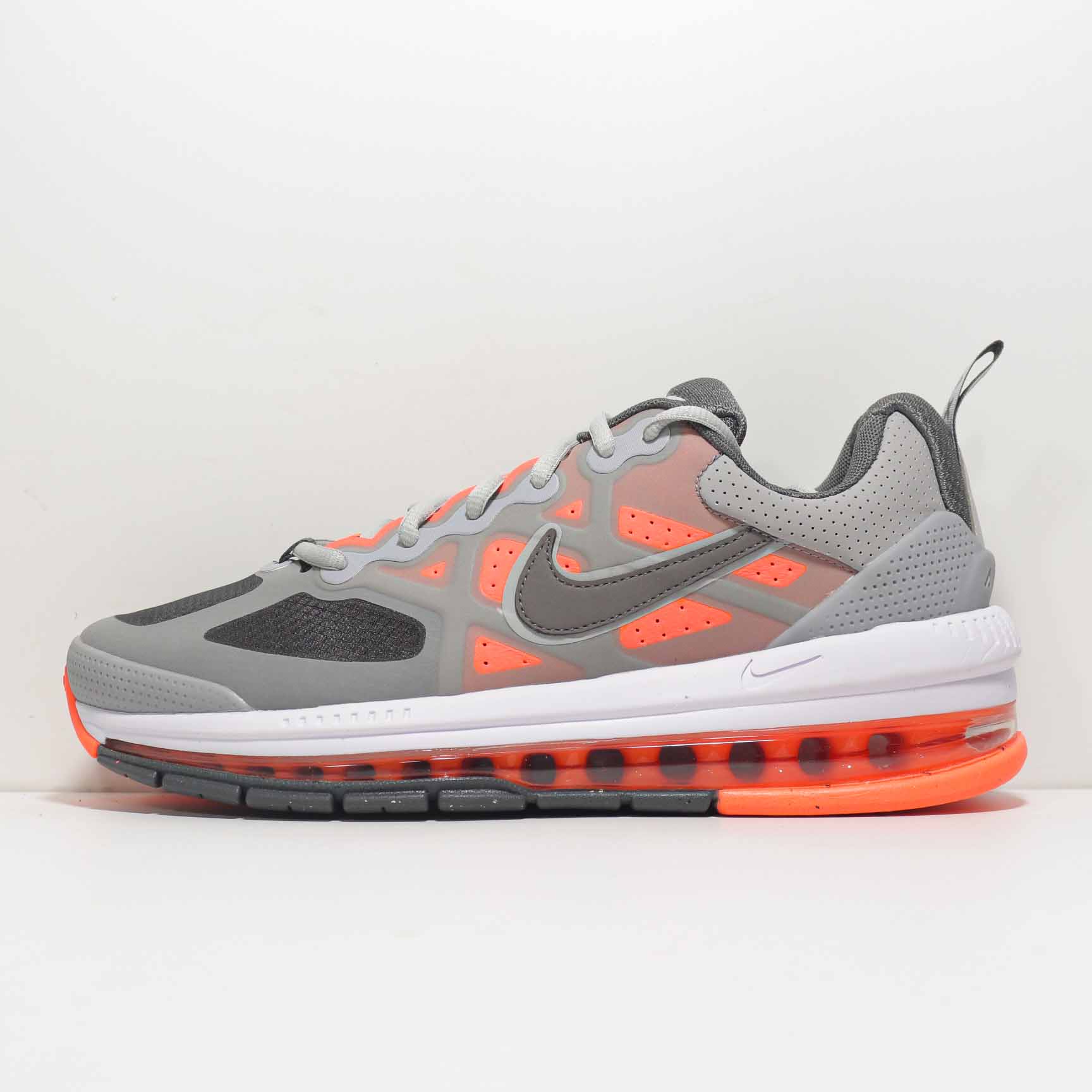 2021 Women Nike Air Max Genome Grey Reddish Orange Shoes - Click Image to Close